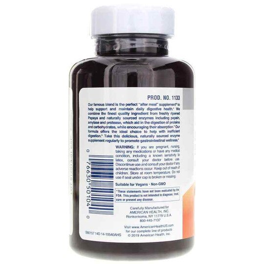 Chewable Original Papaya Enzyme, AH